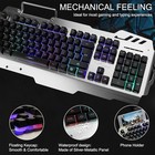 Gaming Keyboard And Mouse Combo led Rainbow Backlit Usb Wired Computer Keyboa   