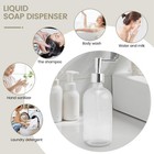 Soap Dispenser Clear Glass Soap Dispenser With Pump 16 Oz Refillable Liquid8082