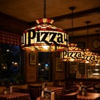 Retro Pizza Hut Style Hanging Lamp 18    Tiffany Pendant Restaurant Light Replica