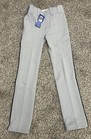 New Mizuno Boys Baseball Pants Padding Reinforced Knee Gray Sz Youth Large  c64 