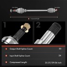 2pcs Front Left   Right Cv Axle Assembly For Toyota Rav4 2006-2012 3 5l Gas 4wd