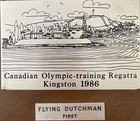 Canadian Olympic-training Regatta Kingston 1986 Flying Dutchman 1st Place Award