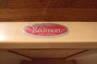 Vintage Redmon Wicker Hamper With Solid Wood Oak Lid Mid-century Laundry Basket