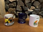 Vintage Wyoming Coffee Tea Mugs Cups Cowboy Cowboys West Bucking Horse Souvenirs