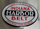      Cast Indiana Harbor Belt Railroad Hand Poured Sign Emblem Logo Plaque 