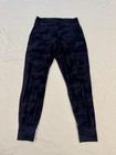 Lot Of 2 Lululemon Align Joggers Athleisure Gym Women   s Size 10 Black Camo Euc