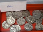 1950-1959 Dated 90  Silver Washington Quarters - Choose How Many