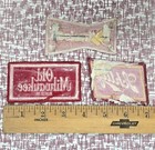 3 Vintage Patches Budweiser Schlitz Old Milwaukee Beer Sew On Uniform Hat 70 80s