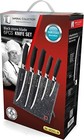 Imperial Collection Stainless Steel Knife 6-piece Set With Magnetic Knife Block