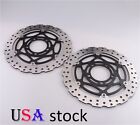 Us Front Brake Disc Rotor For Kawasaki Zx6r 13-23 Zx10r 08-15 Zx14r Z800 Z1000
