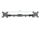 Vivo Black Fully Adjustable Dual Computer Monitor Arm For Desk Mount Stand