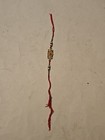 Rakhi Wristband Bracelet For Brother Raksha Bandhan Red With Stones Pre-owned 