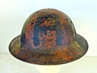 Wwi  - Ww1 Us M1917 Doughboy Helmet First Army Painted Insignia Za57