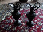 Very Rare Antique vintage Pair Of Victorian Style Ewer Urn Pitcher