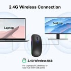 2 4ghz Usb Wireless Optical Mouse Mice For Apple Mac Macbook Pro Air Pc White