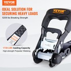 Vevor 4 Pack Ratchet Tie Down Straps 5208 Lbs 1 6  X 8  Heavy Duty For Cargo