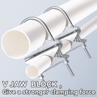 Eightwood V Jaw Block Double Antenna Mast To Clamp  2 Set  U V Bolts