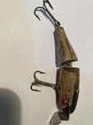 Vintage Ccb Co Garrett Ind Jointed Wooden Pike Fishing Lure  Patina  Decor 
