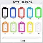10 Pack Bright Luggage Tags For Suitcases Kids Name Tags Travel Must Haves