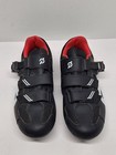 Peloton Cycling Shoes Size 40 Us Women   s 9 Men s 7 With Cleats Black Red