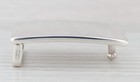 Vintage Engravable Rectangle Belt Buckle Sterling Silver 34 5 X 49 2mm Italian