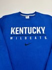 Nike Kentucky Wildcats Sweatshirt Mens Medium Blue Center Swoosh Pullover Ncaa