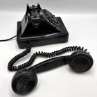 Vintage 1940s Bell System Western Electric Rotary Telephone   Black Bakelite