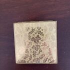 Rare Vintage Rex Mirrored Powder  Gold  Compact