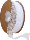 Cream White Lace Trim Ribbon 1 2 Inch Wide  50 Yards Fabric Vintage Pattern Roll