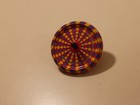 2012 Schylling Tiny Tin Top Spinning Toy Classic Retro Colorful Push Down Metal