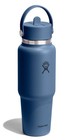 Water Bottle 40 Oz Insulated Stainless Steel Wide Straw Lid Hydro Flask Travel