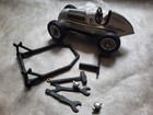 Vintage Schuco Studio 1050 Clockwork Racer - Made In U s -zone Germany - Silver