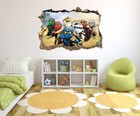 Ninjago Series - 3d Smashed Wall Effect -   Wall Decal For Home Nursery Decoratio