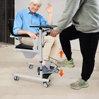 330lb Hydraulic Patient Lift Transfer Chair Mobility Elderly Aid Wheelchair Lift