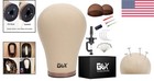 Gex 22  Cork Canvas Block Head - Elegant Wig Display   Styling For Professionals