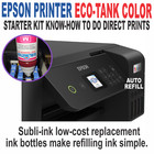 Epson Printer With Sublimation Ink Heat Transfer Print Garden Flag  Bundle