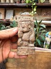 Collectible 1800 s Rare Wooden Hand Carved Fine Hindu s God Ganesha Figure 4x2 
