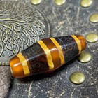 Tibetan Nepalese Himalayan Bead Ancient Agate Old Dzi Talisman  Eye Bead Amulet