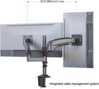 Dual Monitor Desk Mount Stand Full Motion Swivel Computer Monitor Arm Fits 2    
