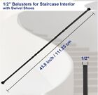 Sidasu 43 8  Wrought Iron Balusters Double Twist Stair Spindles 1 2  Metal