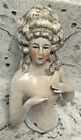 Antique Germany 1475 Half Doll Porcelain Marie Antoinette - No Pin Cushion