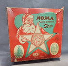 Vtg 1950s  Noma Plastic Metal Neon Star Christmas Tree Topper Glitter In Og Box