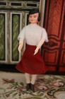 Dollhouse Miniatures Vintage 1950s Family Of 5 Rubber Face Poseable Dolls 1 12