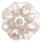 Lot Of 8 Vintage Floral Daisy Clear Glass Pull Furniture Hardware Drawer Knobs