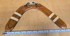 Wooden Returning Boomerang Man Australian Wycheproof Hand Painted Old Vintage 