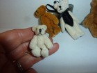 Mixed Lot Of 5 Miniature Teddy Bears 3 Marked Others Handmade 1 75 - 3 