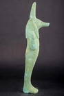 Rare Bronze Statue Of God Anubis   Authentic Ancient Egyptian Artifact Figure Bc