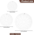 3 Pcs Round Center Finder Compass Clear Acrylic For Drawing Circles On Fabric Pr