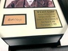 Wyatt Earp  Autographed Cut Signature Facsimile Framed 8x10 Photo O k  Corral