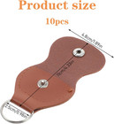 10pcs Guitar Pick Holder Keychain leather Guitar Pick Keychain   Leather